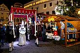 Baby Jesus Postal Office at U Zlatého Anděla and arrival of the White Lady in Český Krumlov 8.12.2019, photo by: Lubor Mrázek