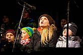 Joint Singing by the Christmas Tree, 3rd Advent Sunday in Český Krumlov 15.12.2019, photo by: Lubor Mrázek