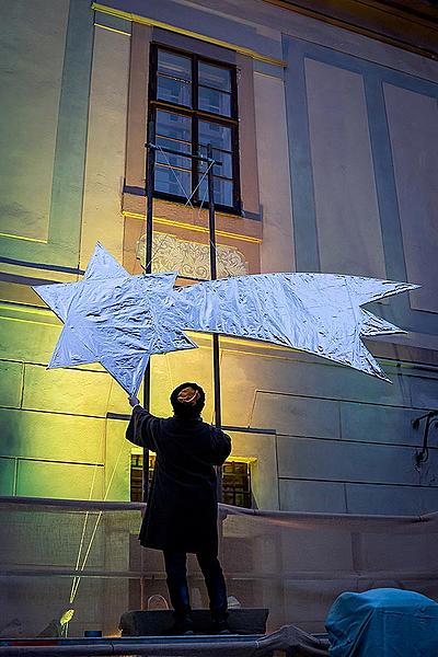 Lebende Krippe in Český Krumlov 23.12.2019