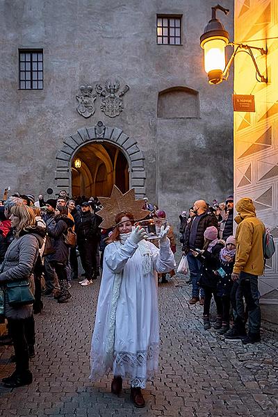 Live Nativity Scene in Český Krumlov 23.12.2019