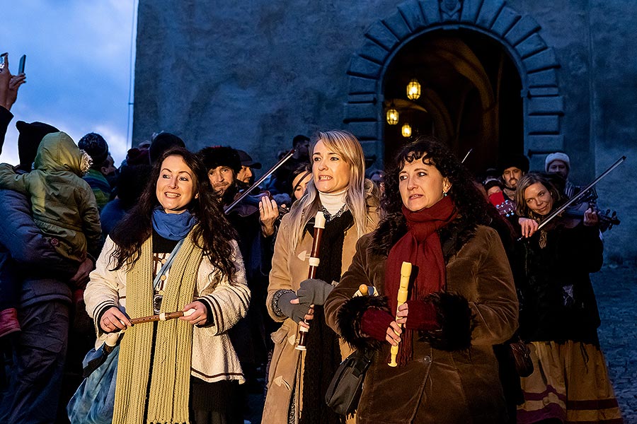 Live Nativity Scene in Český Krumlov 23.12.2019