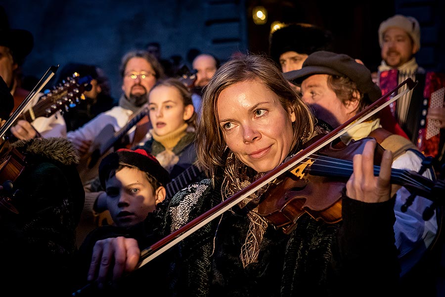 Live Nativity Scene in Český Krumlov 23.12.2019