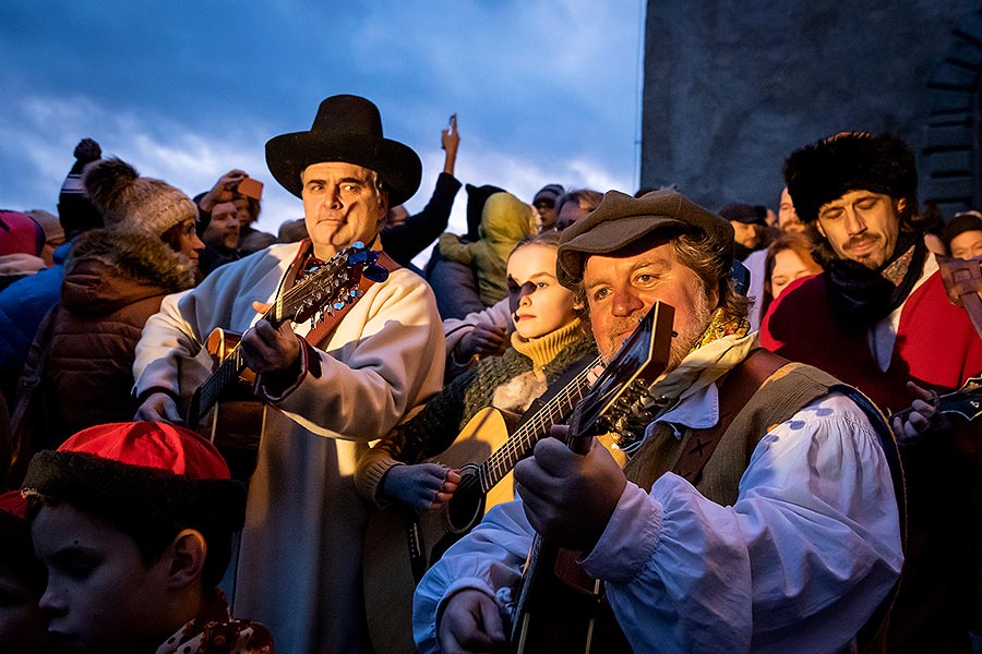 Live Nativity Scene in Český Krumlov 23.12.2019