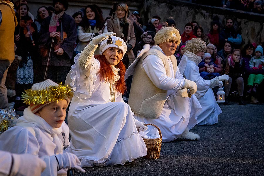 Live Nativity Scene in Český Krumlov 23.12.2019