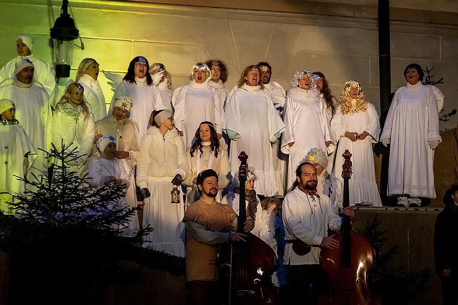 Live Nativity Scene in Český Krumlov 23.12.2019