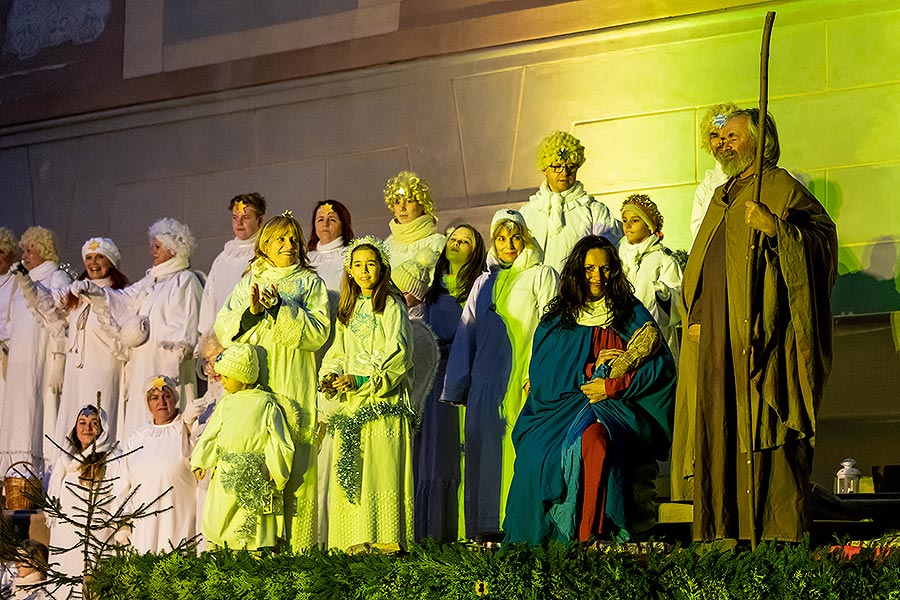 Live Nativity Scene in Český Krumlov 23.12.2019