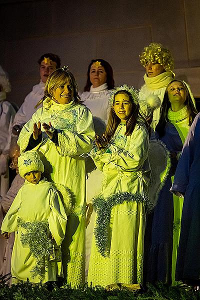 Live Nativity Scene in Český Krumlov 23.12.2019