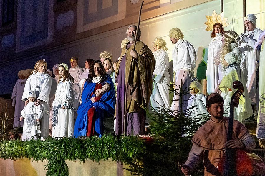 Lebende Krippe in Český Krumlov 23.12.2019