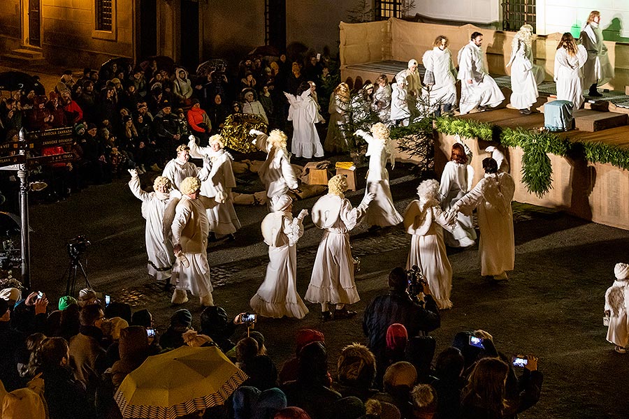 Live Nativity Scene in Český Krumlov 23.12.2019