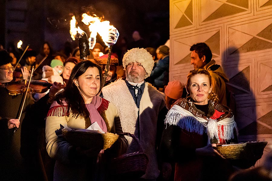 Lebende Krippe in Český Krumlov 23.12.2019