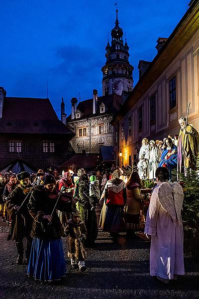 Lebende Krippe in Český Krumlov 23.12.2019