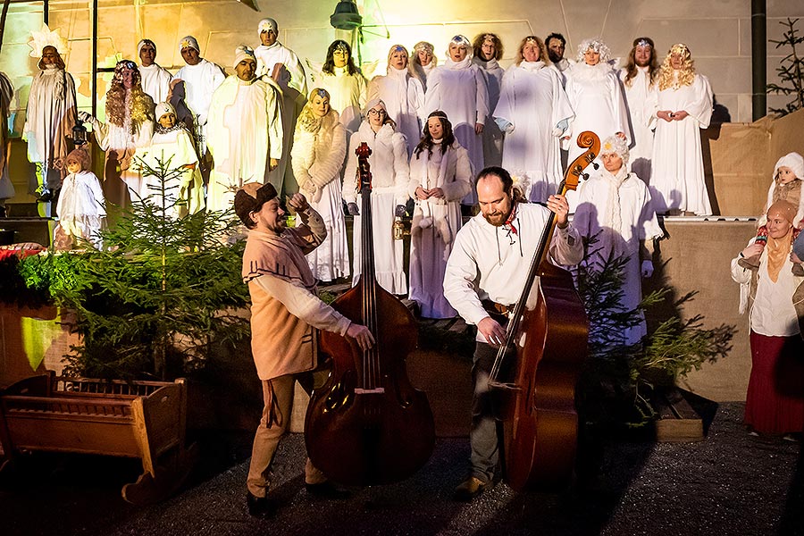 Live Nativity Scene in Český Krumlov 23.12.2019