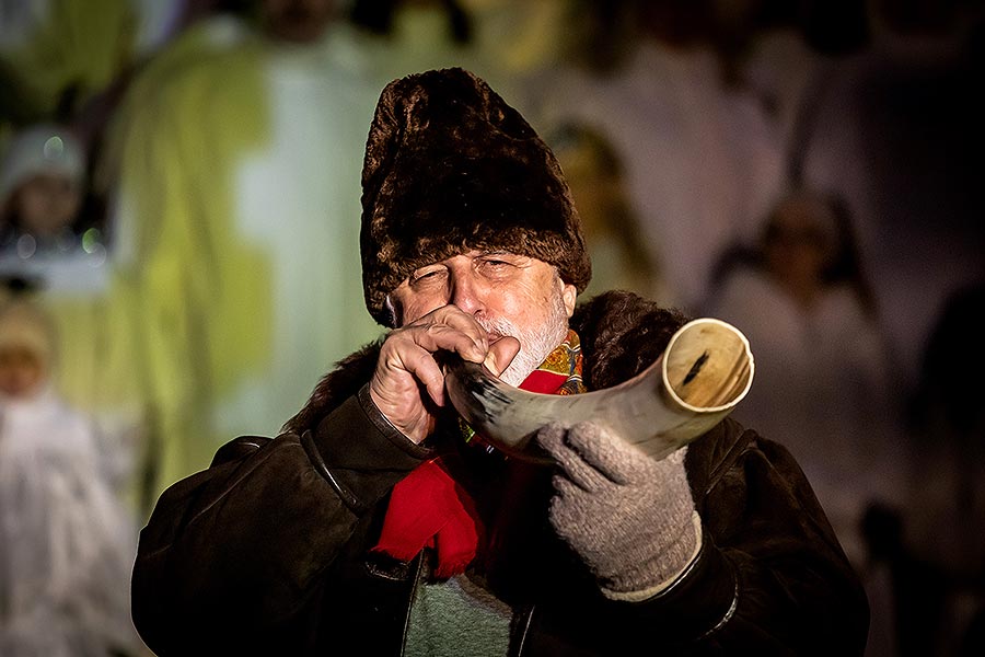 Lebende Krippe in Český Krumlov 23.12.2019