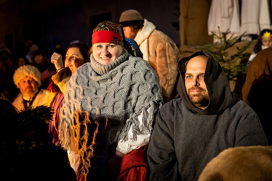 Live Nativity Scene in Český Krumlov 23.12.2019