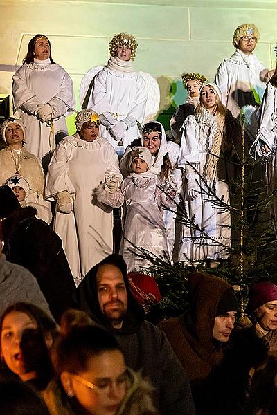 Live Nativity Scene in Český Krumlov 23.12.2019