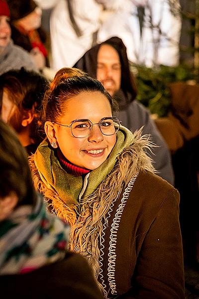 Živý betlém v Českém Krumlově 23.12.2019