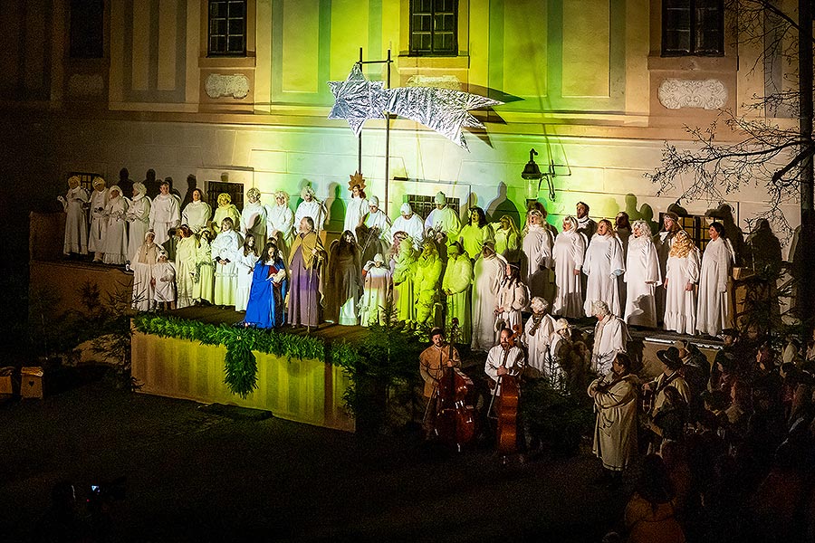 Lebende Krippe in Český Krumlov 23.12.2019