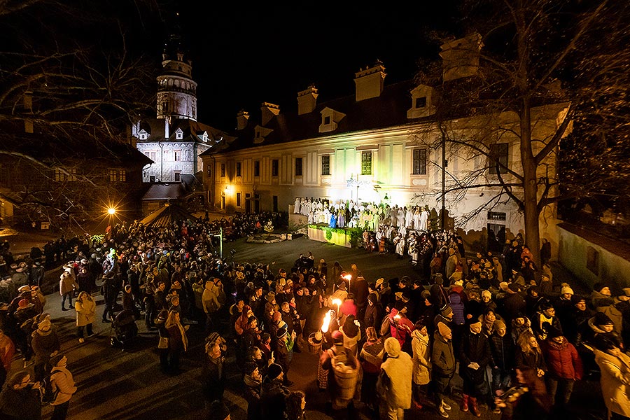 Lebende Krippe in Český Krumlov 23.12.2019