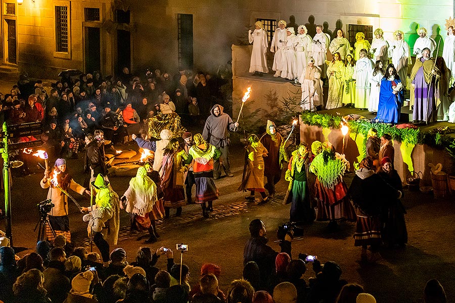 Lebende Krippe in Český Krumlov 23.12.2019