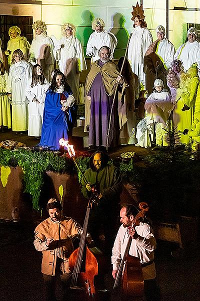 Lebende Krippe in Český Krumlov 23.12.2019