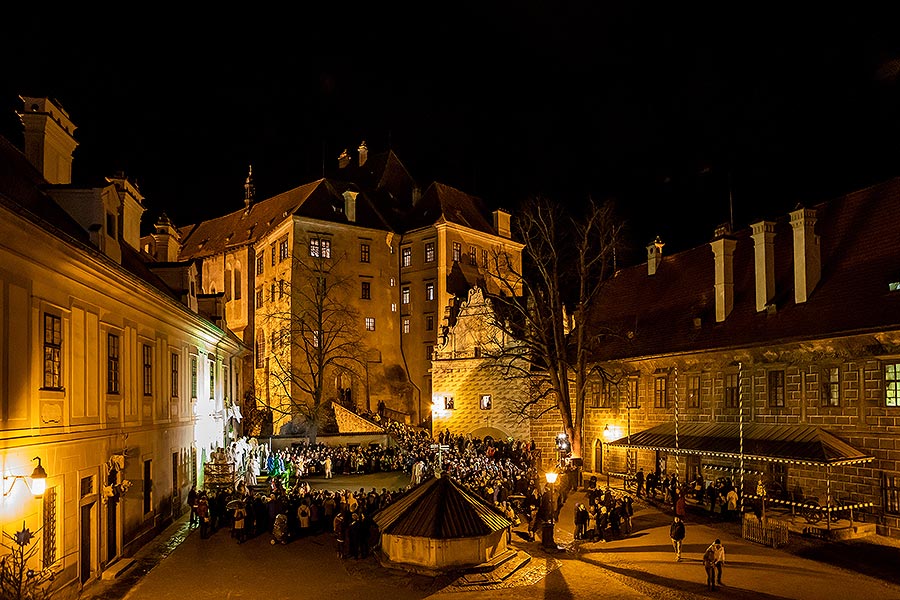 Lebende Krippe in Český Krumlov 23.12.2019