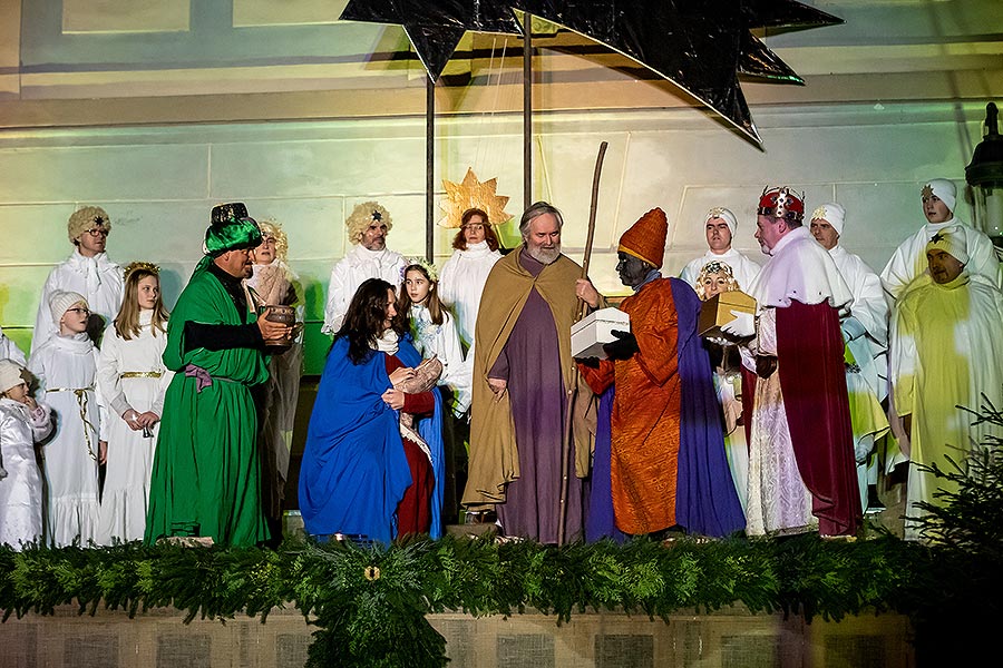 Live Nativity Scene in Český Krumlov 23.12.2019