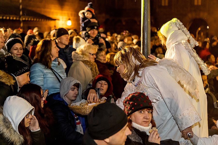 Lebende Krippe in Český Krumlov 23.12.2019