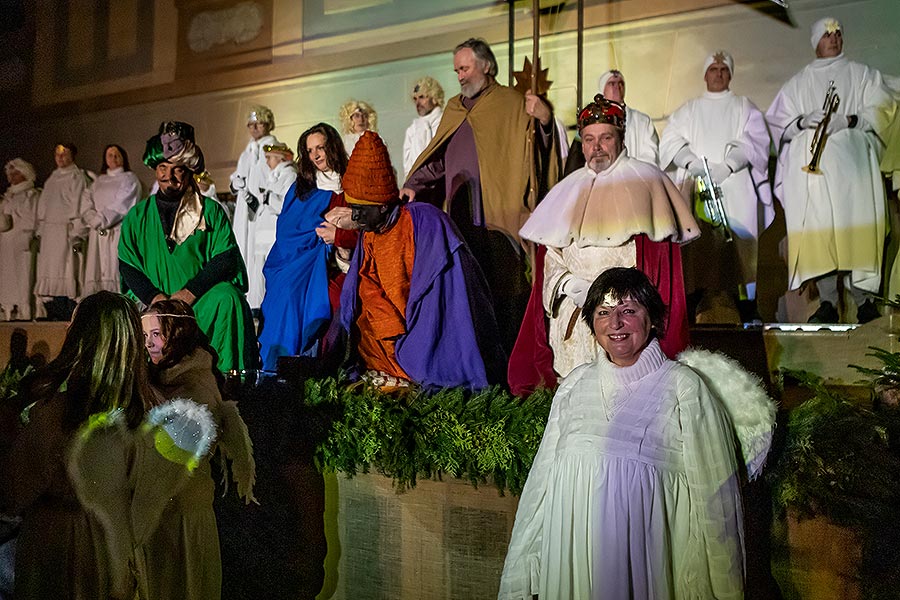 Lebende Krippe in Český Krumlov 23.12.2019