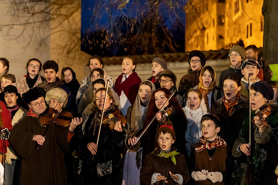 Lebende Krippe in Český Krumlov 23.12.2019