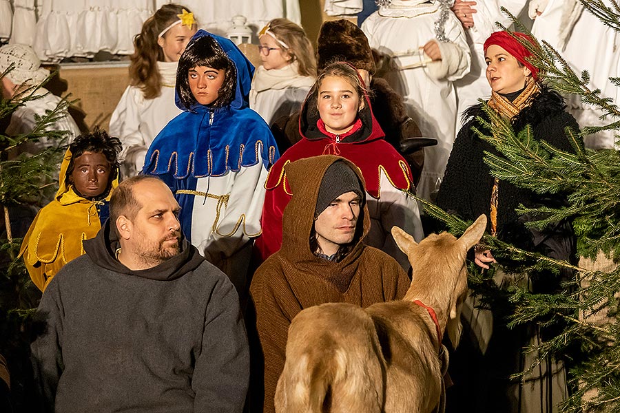 Live Nativity Scene in Český Krumlov 23.12.2019