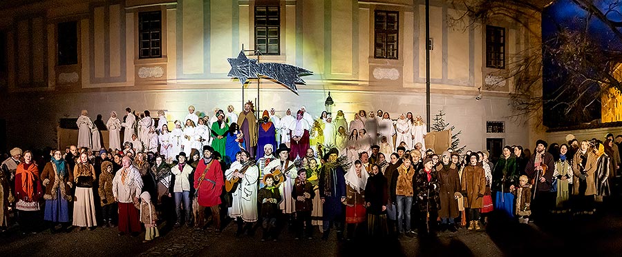 Live Nativity Scene in Český Krumlov 23.12.2019