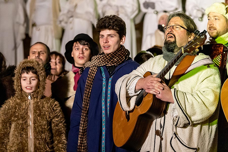 Live Nativity Scene in Český Krumlov 23.12.2019