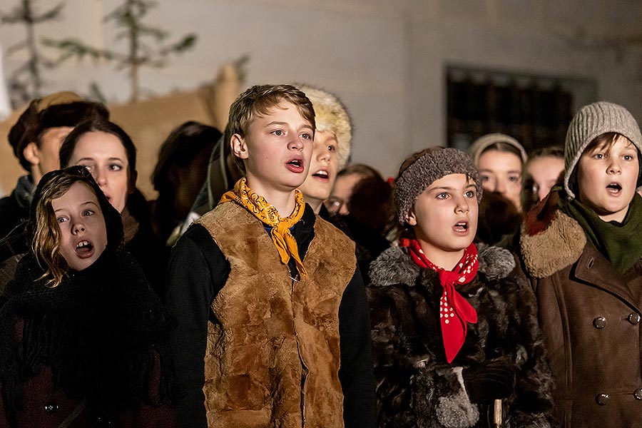 Live Nativity Scene in Český Krumlov 23.12.2019