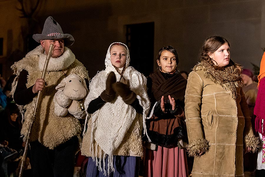 Lebende Krippe in Český Krumlov 23.12.2019