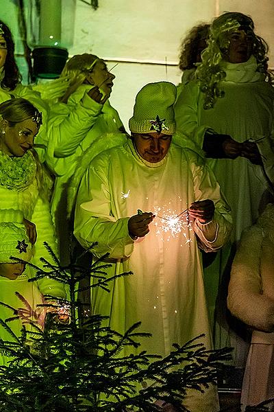 Live Nativity Scene in Český Krumlov 23.12.2019