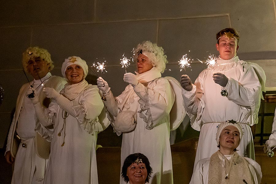 Živý betlém v Českém Krumlově 23.12.2019