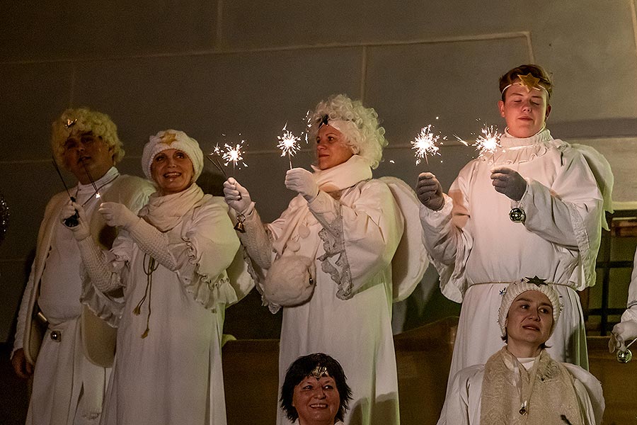 Lebende Krippe in Český Krumlov 23.12.2019