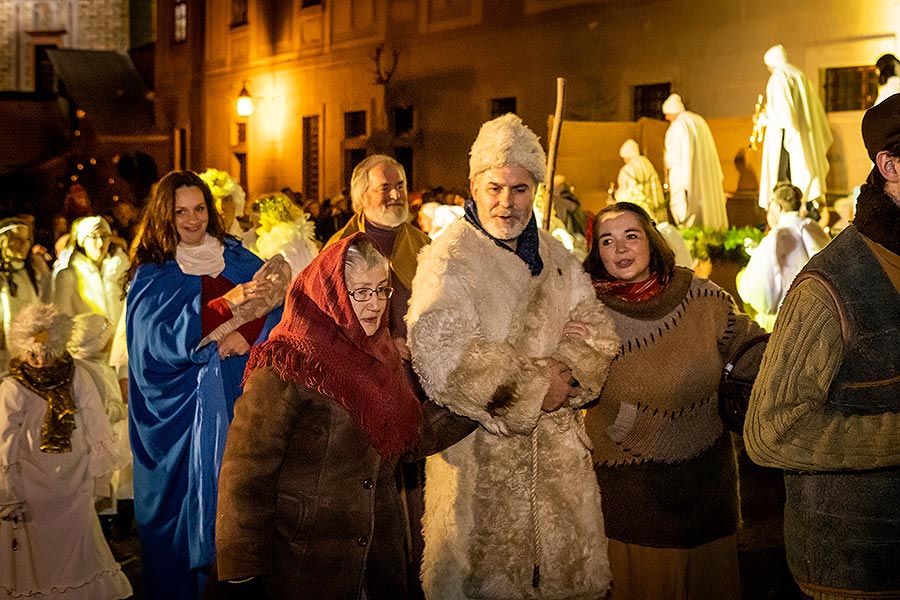 Lebende Krippe in Český Krumlov 23.12.2019