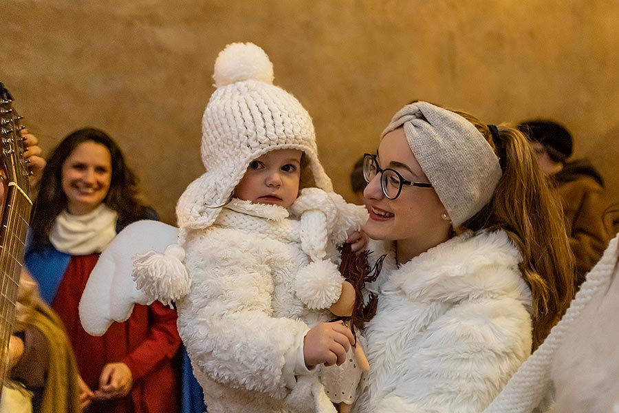 Živý betlém v Českém Krumlově 23.12.2019