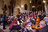 Konzert in der Klosterkirche - Streichorchester Český Krumlov, Krumauer Kammerorchester und Gemischter Sängerchor Perchta - „Hej Mistře!“ Böhmische Hirtenmesse J. J. Rybas in Český Krumlov 26.12.2019, Foto: Lubor Mrázek