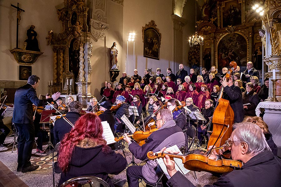 Concert at the Monastery Church - Český Krumlov String Orchestra, Krumlov Chamber Orchestra and Mixed Singing Choir Perchta – “Hej Mistře!” – Bohemian Christmas Mass by J. J. Ryba in Český Krumlov 26.12.2019