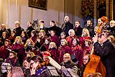 Konzert in der Klosterkirche - Streichorchester Český Krumlov, Krumauer Kammerorchester und Gemischter Sängerchor Perchta - „Hej Mistře!“ Böhmische Hirtenmesse J. J. Rybas in Český Krumlov 26.12.2019, Foto: Lubor Mrázek