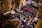 Konzert in der Klosterkirche - Streichorchester Český Krumlov, Krumauer Kammerorchester und Gemischter Sängerchor Perchta - „Hej Mistře!“ Böhmische Hirtenmesse J. J. Rybas in Český Krumlov 26.12.2019, Foto: Lubor Mrázek