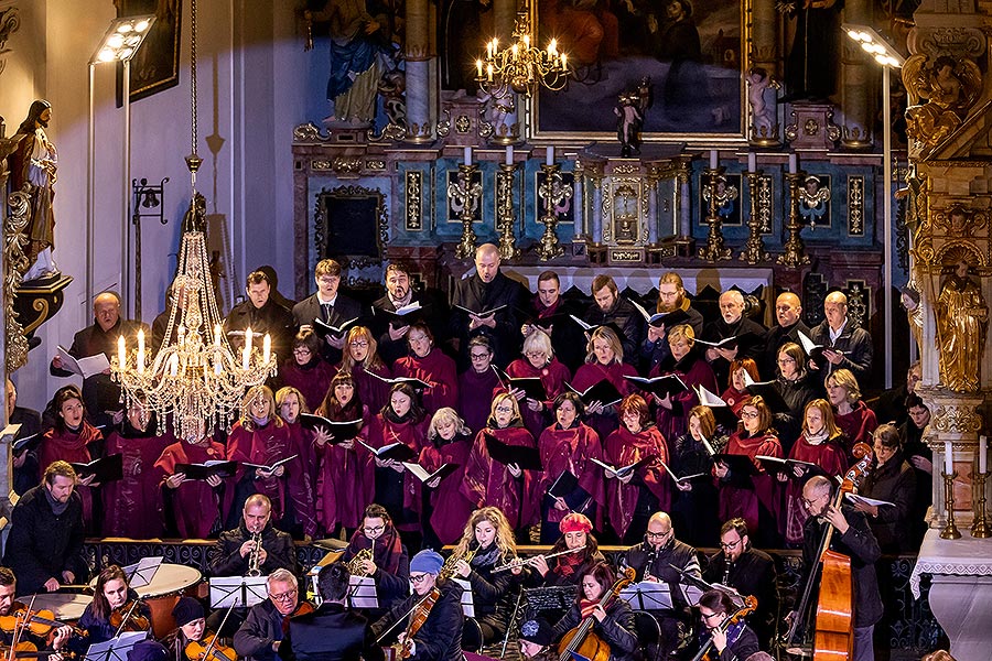 Concert at the Monastery Church - Český Krumlov String Orchestra, Krumlov Chamber Orchestra and Mixed Singing Choir Perchta – “Hej Mistře!” – Bohemian Christmas Mass by J. J. Ryba in Český Krumlov 26.12.2019