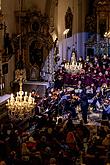 Konzert in der Klosterkirche - Streichorchester Český Krumlov, Krumauer Kammerorchester und Gemischter Sängerchor Perchta - „Hej Mistře!“ Böhmische Hirtenmesse J. J. Rybas in Český Krumlov 26.12.2019, Foto: Lubor Mrázek