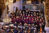 Konzert in der Klosterkirche - Streichorchester Český Krumlov, Krumauer Kammerorchester und Gemischter Sängerchor Perchta - „Hej Mistře!“ Böhmische Hirtenmesse J. J. Rybas in Český Krumlov 26.12.2019, Foto: Lubor Mrázek