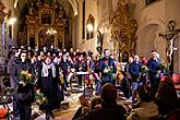 Konzert in der Klosterkirche - Streichorchester Český Krumlov, Krumauer Kammerorchester und Gemischter Sängerchor Perchta - „Hej Mistře!“ Böhmische Hirtenmesse J. J. Rybas in Český Krumlov 26.12.2019, Foto: Lubor Mrázek