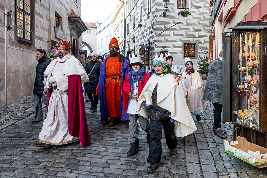 Tři králové v Českém Krumlově 6.1.2020