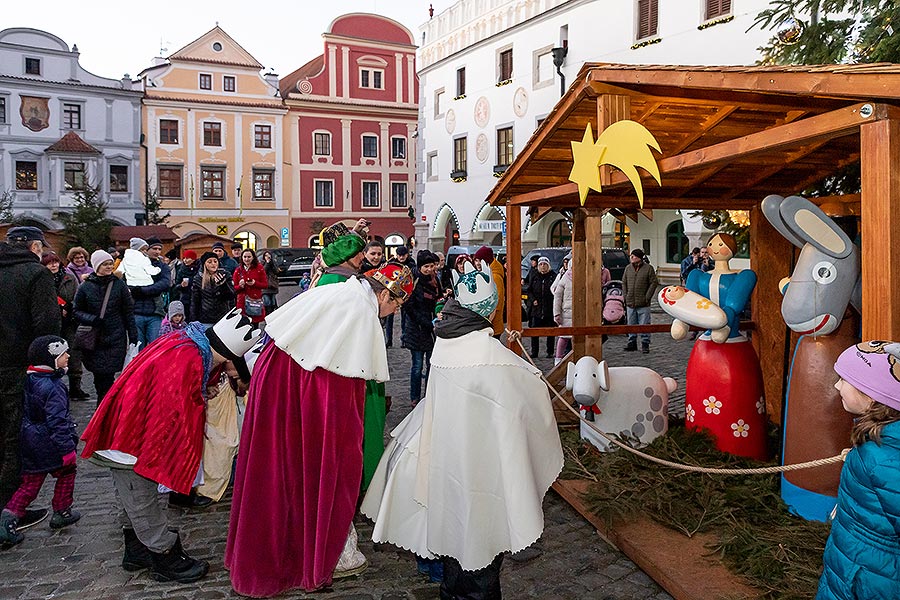 Tři králové v Českém Krumlově 6.1.2020