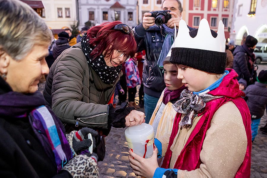 Tři králové v Českém Krumlově 6.1.2020